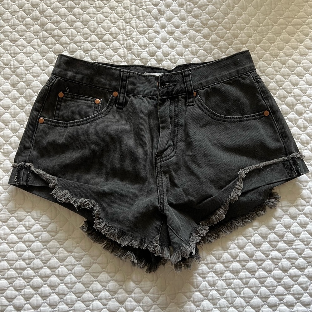 Cheeky denim shorts